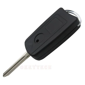 OkeyTech Vysoce Kvalitní 2 Tlačítka Upravené Skládací klíč prázdné Flip Vzdálené Vozu zahrnuje Klíčové Pouzdro Pro Toyota Corolla, Yaris Hilux Zářící