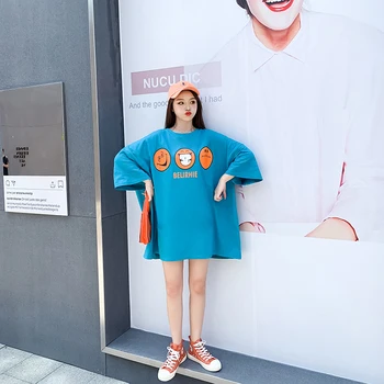 Oladivi Plus Velikost Ženy Bavlněné Tričko Fashion Print Oversize Jednoduchý T-Shirt Letní Lady Ležérní Tričko Loose Pohodlná Tunika 8XL