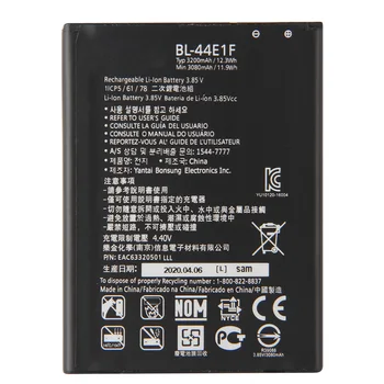 Originální Náhradní Baterie BL-44E1F Pro LG V20 H990N F800 Autentické Telefon Baterie 3200mAh