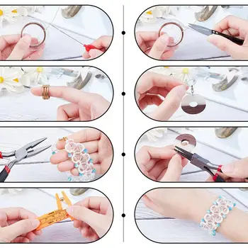 Pandahall Šperky Sada Nářadí Sada s Vrstvami a Nůžkový Navlékání korálků Nástroj Kit pro Výrobu Šperků DIY Nástroje Balíček Beaders