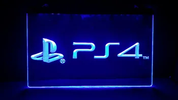 Playstation 4 PS4 LED Neon Podepsat