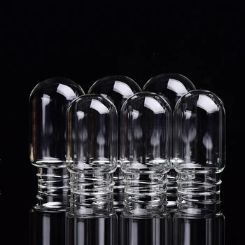 Plnitelné K9 Prázdné Skleněné Lahve vyplnit Crystal Energetické Čipy vložka Skleněný Kryt Nádoby Přizpůsobené pro Léčení Gem Šálky Vody