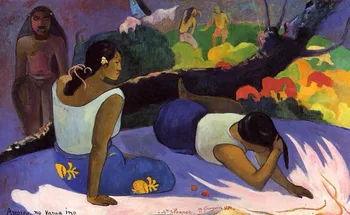 Polohovatelná Tahitské Ženy 1894 Paul Gauguin olejomalba Plátno, Vysoce kvalitní ručně malované Reprodukce Domova.