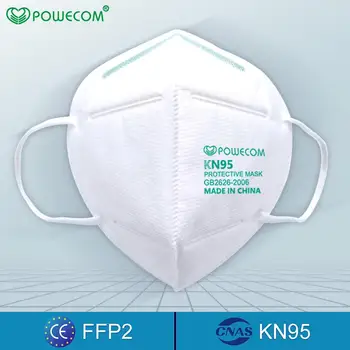 POWECOM FFP2 KN95 Ústa Masky Jednorázové ochranné Masky 5-Vrstva Filtru Bezpečnost Obličejové Masky Proti Prachu Maska na Obličej Kryt Ústa