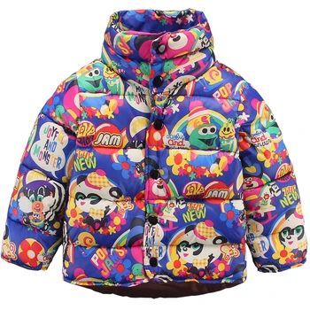 PPXX děti zimní kabát bunda snowsuit dívka chlapec puffer bundy, dolů bundy dětské kabáty dětské oblečení zase dolů límec