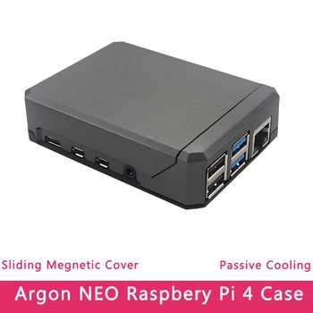 Pro Argon NEO pro Raspberry Pi 4 Případě Hliníku Kovové Shell Posuvné netic Kryt Pasivní Chlazení Silicon chladič