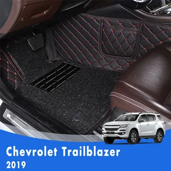Pro Chevrolet Trailblazer 2019 Luxusní Dvojitá Vrstva Drátu Smyčku, Auto Podlahové Rohože Vlastní Koberce Nohy Podložky Auto Automobilové Koberce Kryt