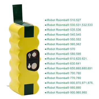 Pro iRobot Roomba 14.4 V Baterie Pro iRobot Roomba Vysavač 500 530 570 580 600 630 650 700 800 980 R3 Dobíjecí Baterie