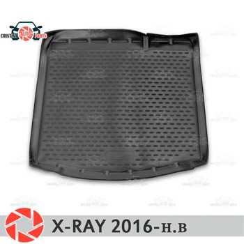 Pro Lada X-RAY 2016-2018 kufru, rohož, podlaha koberce, protiskluzové polyuretanové nečistoty ochranu interiéru kufru auto styling
