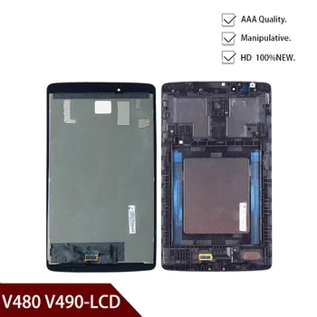 Pro LG G Pad 8.0 V 480 V490 LCD Displej Matrix Digitizér Dotykové Obrazovky Panel, Snímače Skla Tabletu Výměna Sestavy s Rámem
