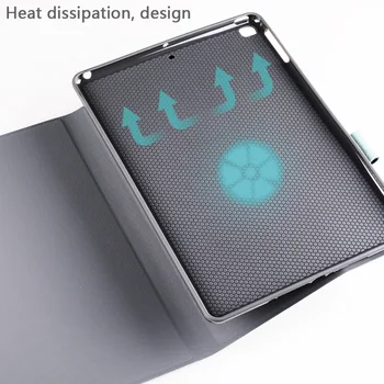 Pro New iPad 9,7 palcový 2017 2018 Vzduchu 1 2, Auto Spánku Smart Pokrývají Jelen Vzor PU Kůže Měkké silikonové Pouzdro s Tužkou Držitele