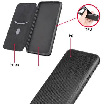 Pro OnePlus 8T Případě, Luxusní Flip Carbon Fiber Kůže Magnetické Adsorpce Ochranné Pouzdro pro OnePlus 8T 8 T OnePlus8T Telefon Tašky