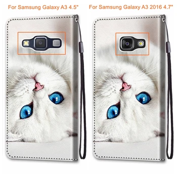 Pro Samsung Galaxy A3 A5 A5 2016 2017 A520F Případě PU Kůže Flip Pro Samsung Galaxy A3 A5 2016 2017 Kryt Roztomilé Vzorované Funda