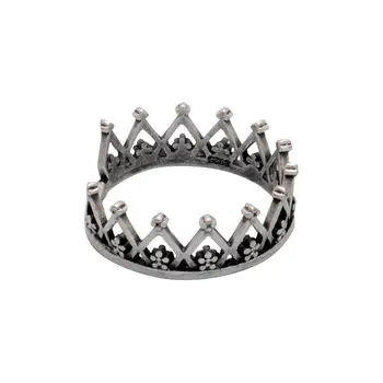 Prsten šperky Crown (bezrozměrné, šperky slitina, stříbrné) 54789