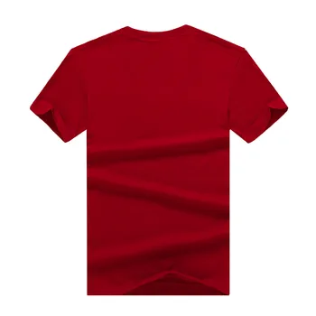 Pánské Bavlněné Letní tričko Krátký rukáv Tees O-neck T-Košile Pevné Muži tričko Topy oblečení