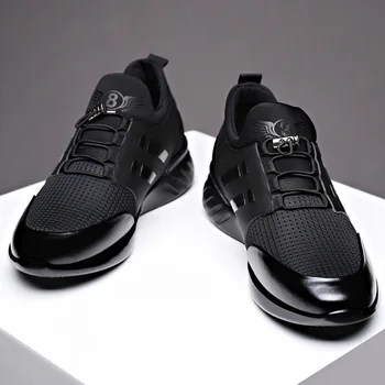 Pánské boty s vnitřní výška Korean prodyšný jediné boty, sportovní oblečení, boty a mužské boty 4748 Zvýší o 6 cm