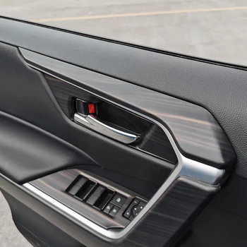 Příslušenství Pro Toyota RAV4 2019 XA50 Interiéru Broskev Dřeva ABS Decoraton Nástroj Konzola Převodovky Vody, Šálek Zakrýt Větrací otvor Lišty