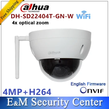 Původní dahua anglická verze SD22404T-GN-W Wi-fi IP HD 4MP Síť Mini PTZ Dome 4x optický zoom bezdrátové IP Kamery
