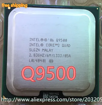 Původní Intel Core 2 Quad Q9500 CPU Procesor (2.83 Ghz/ 6M /1333GHz) Socket 775 Desktop CPU (pracovní Doprava Zdarma)