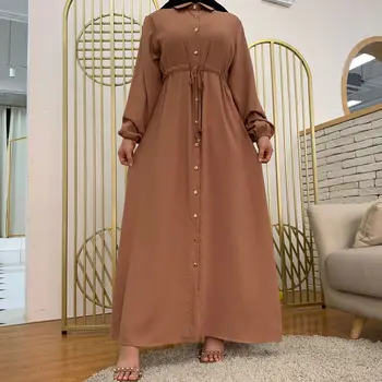 Ramadán Abayas pro Ženy Muslimské Módní Dubaj Abaya Turecko Hidžáb Šaty Kaftan Kaftan Islámu Šaty Oblečení Robe Longue Femme