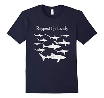 Respektovat Místní Tričko Žralok Tee 2018 Nejnovější Módní Men T Shirt Levné Prodej 0 % Bavlny V Létě O-Neck Topy
