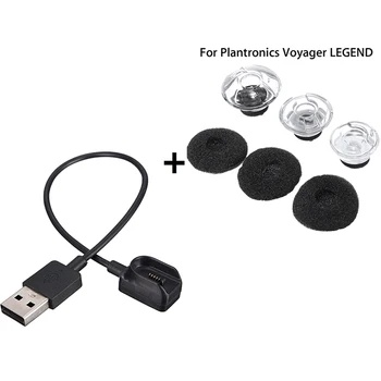S/M/L Sluchátka 3 Tipy Pěny, USB Nabíječky Bundle Pro Plantronics Voyager LEGEND Sluchátka Bluetooth Sluchátka