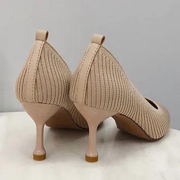 SAGACE Dámské sandály příležitostné letní módní špičaté stretch prodyšný jediné boty s kuželovou sandály nový výpis 2020