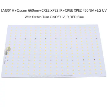 Samsung led 288pcs PCBA LED Lampa, QB288 V2 PCB s LM301H+660nm/V1 LM561C S6 3000K diy led plant grow light