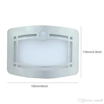 Senzor pohybu Aktivuje LED Nástěnné Světlo Svícnu Nástěnné Noční Světlo Baterie Chodba, Schodiště, Vnitřní Nástěnná Lampa