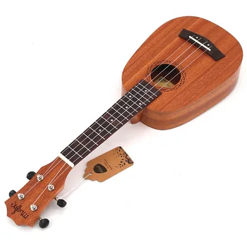 SevenAngel 21 palců Ukulele, mahagon, ananas barel typ Soprano ukulele Mini Guitar 4 žihadla Havajské Uku Hudební nástroj