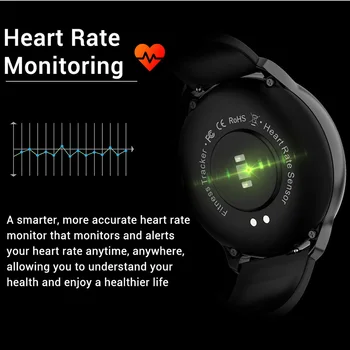 SEVERNÍ OKRAJ Pánské Chytré Hodinky Fitness Tracker Sport, Srdeční Frekvence, Krevní Tlak, Vodotěsné IP68 Běží Smartwatch Pro IOS, Android
