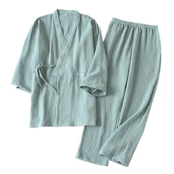 Shanghai Příběh Japonském Stylu dvoudílný Oblek Bavlněné Pyžamo, Župan Kimono Župan oblečení na Spaní pro Pár