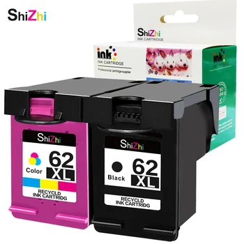 SHIZHI Remanufactured Inkoustové Kazety HP 62 62XL Použité v HP Envy 5640 5642 5643 5644 5646 5660 7640 7645 OfficeJet 5740 5745 5742