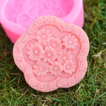 Silikonové Mýdlo Formy Cupcake Forma na Pečení Muffin Pánev Ručně vyráběné DIY Dekorativní Květ Nástroje