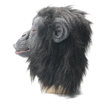 Snailify Šimpanz Maska Pro Muže Gorilla Latexové Masky Halloween Kostým Černý Opičí Masky Karnevalové Párty Copslay
