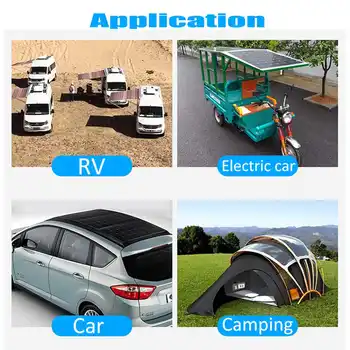 Solární panel 80w flexibilní solární 12v nabíječka monokrystalické solární buňky pro auto, loď, KARAVAN, caravan camping cestování střechy pv