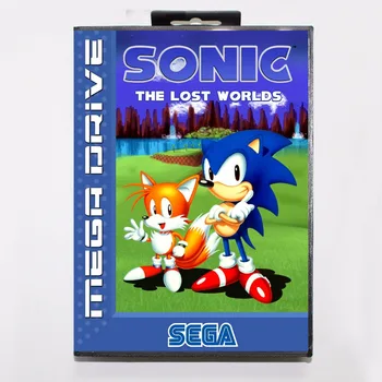 Sonic The Hedgehog Ztracené Světy Herní Kazety 16 bit MD Herní Karty S Retail Box Pro Sega Mega Drive