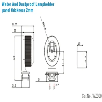 T8 T10 T12 vody-důkaz a energeticky úsporné lampy držák WZ300 pro vysoce účinné Akvária