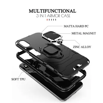 Telefon Pouzdro Pro Xiaomi Mi 10 Ultra Případech Luxusní Brnění Magnetický Kroužek Zadní Kryt Mi 10 Ultra Funda Pro Xiaomi Mi10 Ultra Funda