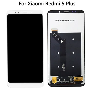 Testováno Na Xiaomi Redmi 5 Plus LCD Displej + Dotyková Obrazovka Pro Redmi 5 Plus LCD Dotykový Senzor Digitizéru Panel Plný Sestavě