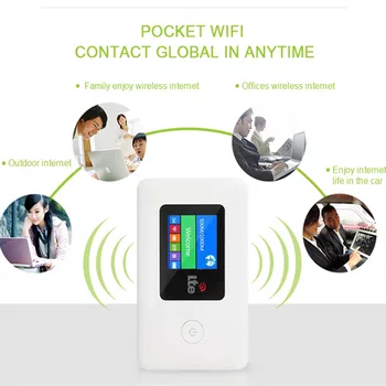 TIANJIE 4G WIFI Router LTE Odemčený GSM Cestovní Širokopásmové Sítě, Mobilní Hotspot, Bezdrátový Kapesní Wi-Fi S Slot pro SIM Kartu NÁM 150M
