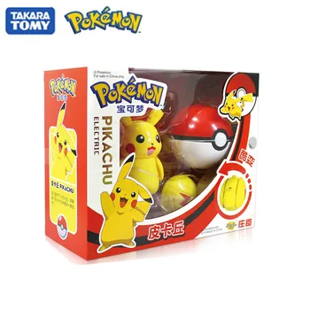 TOMY Pokemon Originální Hračky Nastavit Pocket Monster Pikachu Akční Obrázek Hry Poke Ball Model Originální Elf Míč Pásu, Děti, Vánoční Dárek