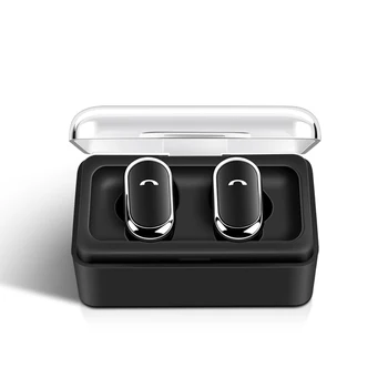 TWS D005 Binaurální Bezdrátová Sluchátka Stereo Bass Sluchátka Bluetooth Šumu Sportovní Sluchátka S Mikrofonem Nabíjecí Box