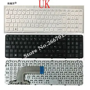 UK Klávesnice pro HP PAVILION 15-E 15 15-N 15T 15E 15N 15N017AX 15E029TX E066TX PK1314D2A05 V14050 Černá/bílá klávesnici notebooku