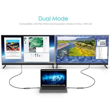 USB C na HDMI Adaptér, 4K/60Hz Digitální AV pro MacBook Pro (Thunderbolt 3 Port), Nový iPad Pro a Mac Air, Samsung S10/S9/S8/Poznámka