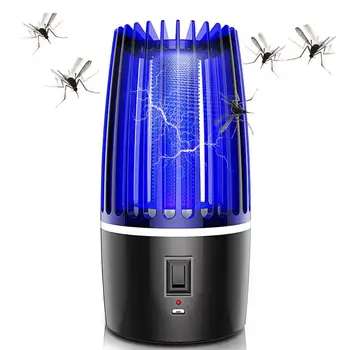 USB Rychlovarná Fotokatalýza Mute Bodnutí Hmyzu Bug Zapper Pasti Vrah LED Lampa Létat Chyba Repelent Proti Komárům a UV Noční Světlo