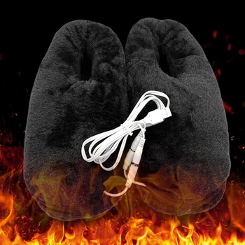 USB Vyhřívané Pantofle Studené Úlevy Domů Pad Měkké Zimní Vytápění Boty Nohy Teplejší Praktický Dárek Přenosný Spolehlivý Elektrický
