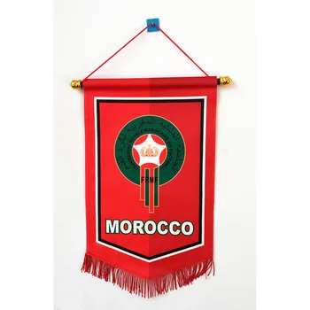 V roce 2018 Mistrovství Světa ve Fotbale Maroko Národní Fotbalové 36 cm*23cm Velikost oboustranně Vánoční ozdoby Visí Vlajky Banner Dárky