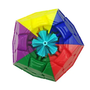 V2 Yuxin Trochu Kouzelná Kostka 3x3 Megaminx V2 Stickerless Kostky 3X3 Megaminx Cubo Magico 3Layers Rychlost Cube Profesionální Puzzle Hračky