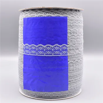 Velkoobchodní 600 Metrů/Roll Bílá Krajka Stuha Šíře 22MM Trim Tkaniny DIY Šití Vyšívané Dekorace Africké Krajky Tkaniny Nášivka